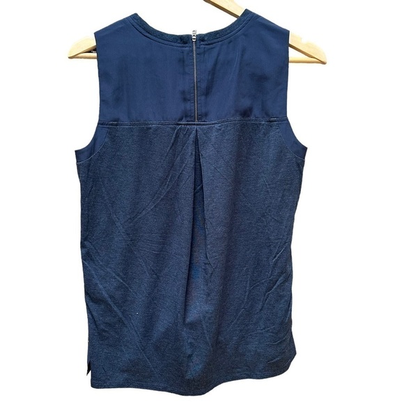 Athleta‎ Floral Tapestry Aztec Mixed Media Blue Red Tank Top Womens Shirt Small - Picture 2 of 5